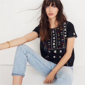 Madewell embroidered shirt